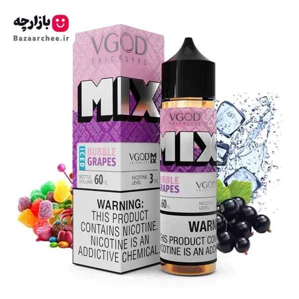 جویس میکس آدامس بادکنکی انگور یخ ویگاد | VGOD Mix Iced Bubble Grapes