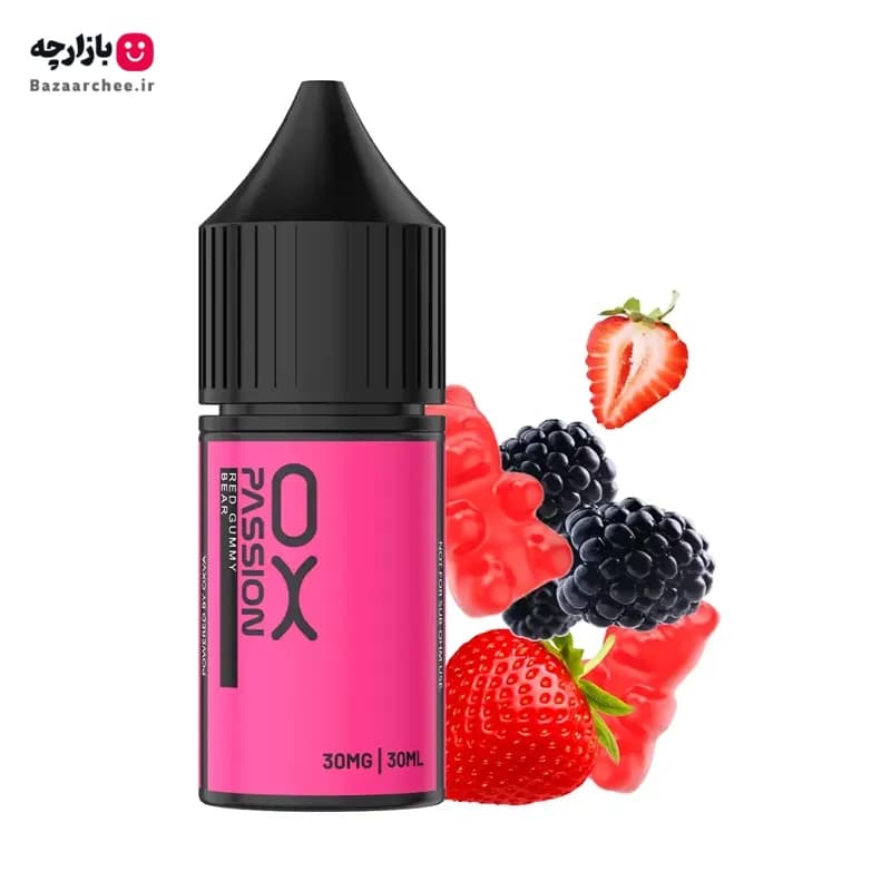 سالت نیکوتین توت فرنگی شاتوت پاستیل اکسوا | OXVA Passion Red Gummy Bear Salt
