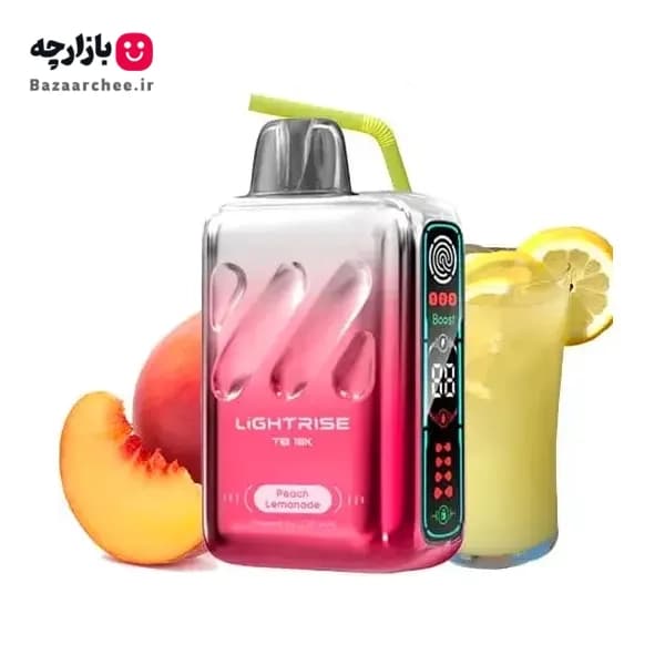 پاد یکبار مصرف هلو لیموناد 18000 پاف لاست ویپ | Lost Vape Lightrise Peach Lemonade 18000 Puff