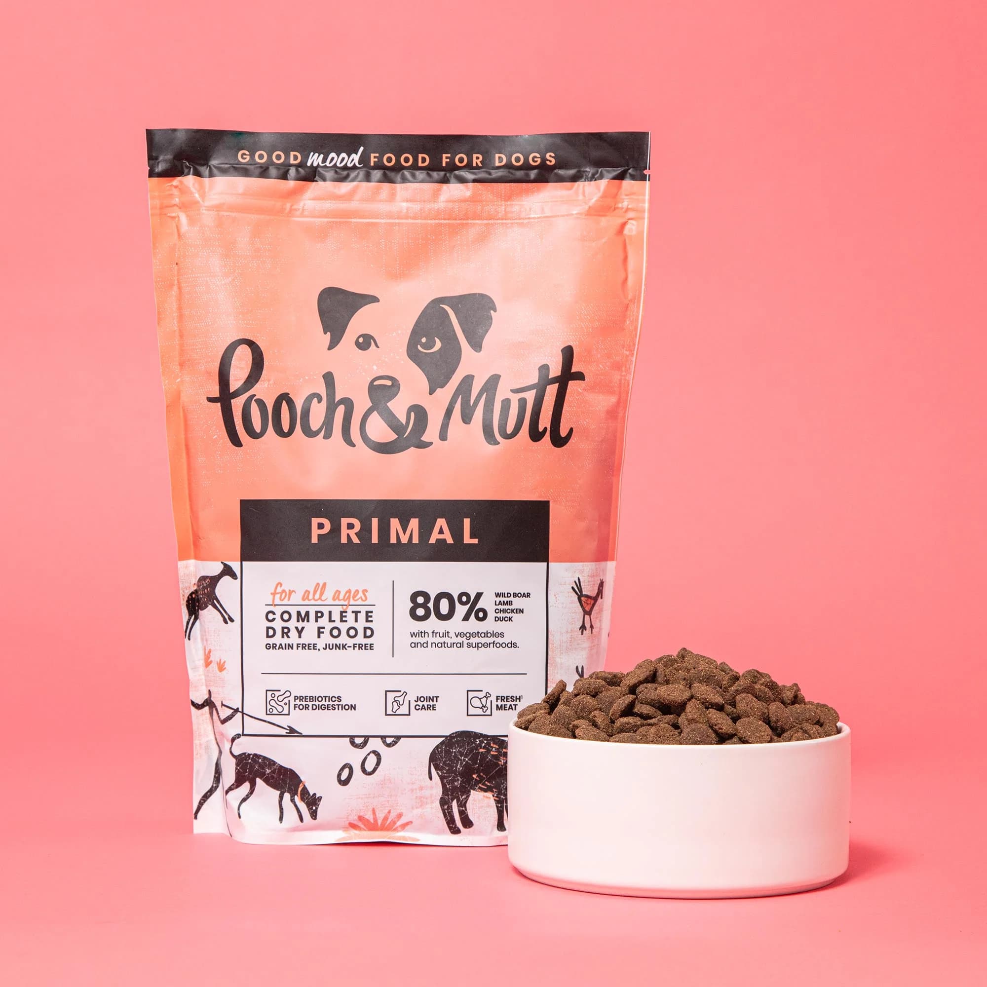 غذای سگ پریمال Pooch&Mutt | گوشت بره، گراز وحشی، مرغ و اردک – 100% طبیعی | -1/5 کیلو — تصویر ۵