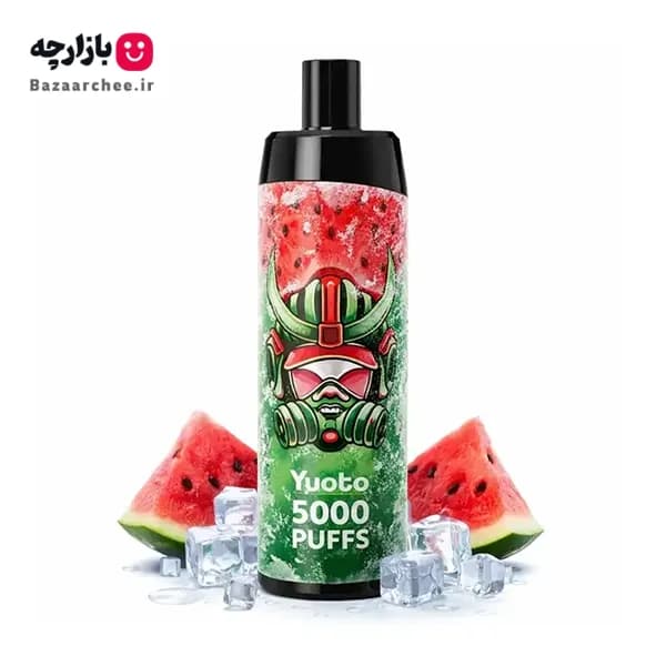 پاد یکبار مصرف هندوانه یخ 5000 پاف یوتو | yuoto watermelon ice 5000 Puff
