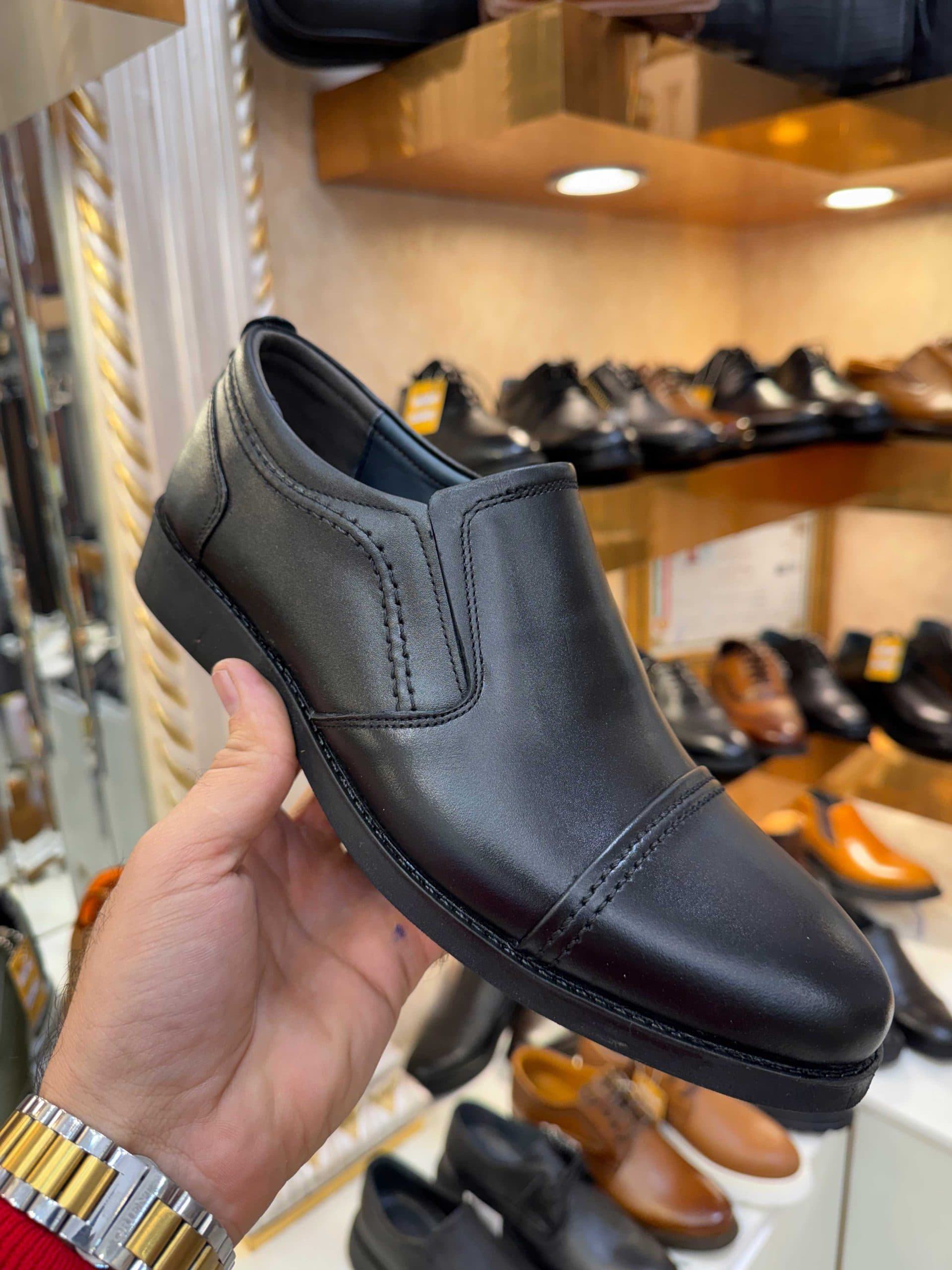 کفش مردانه تمام چرم طبیعی کد 209