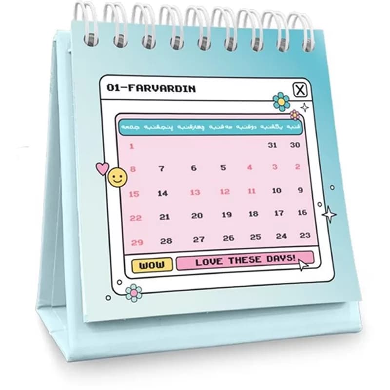 تقویم رومیزی 1404 پیتیکو سری WINDOWS کد 775 — تصویر ۲