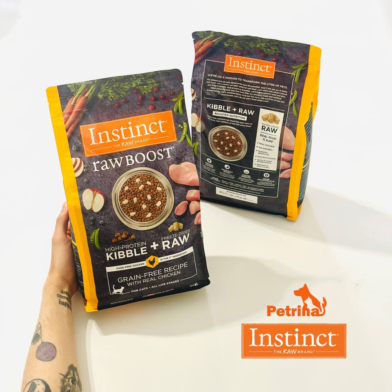غذای گربه اینستینکت بدون غلات با گوشت مرغ ارگانیک | Instinct® cat Food