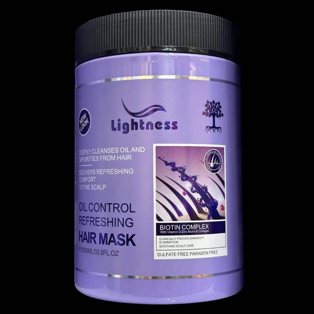 ماسک مو لایتنس مدل بیوتین Lightness مناسب موهای چرب حجم 1000 میل