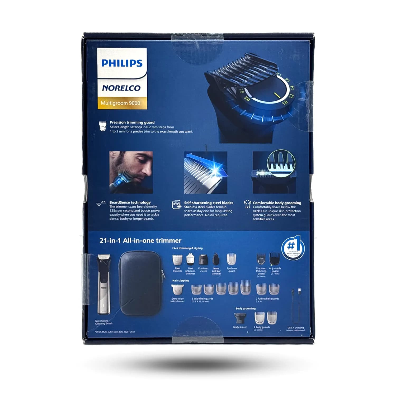 ماشین اصلاح فیلیپس philips norelco multigroom مدل MG9510 سری 9000 — تصویر ۲