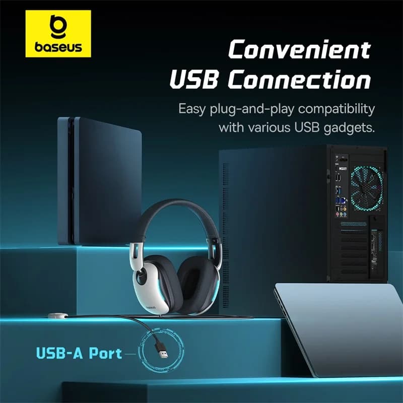 هدست باسیم گیمینگ بیسوس GoPlay 1+ Max Gaming — تصویر ۸