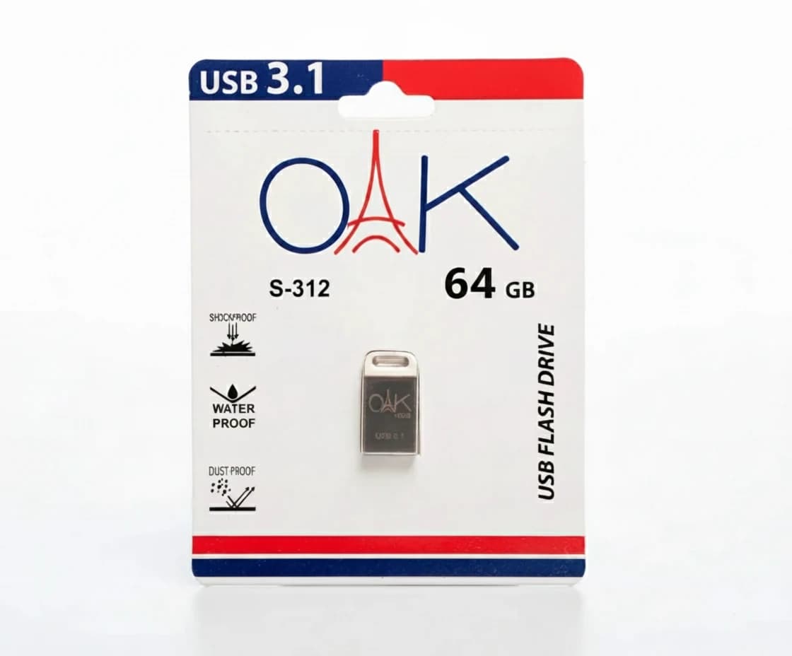 فلش مموری OAK مدل S-312 ظرفیت 64 گیگابایت USB 3.0 | سرعت بالا، پرداخت اقساطی — تصویر ۶