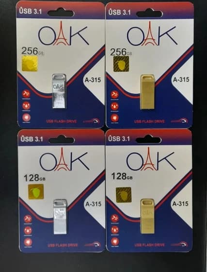 فلش مموری OAK مدل A-315 ظرفیت 128 گیگابایت USB 3.0 | سرعت بالا + ارسال فوری + پرداخت اقساطی
