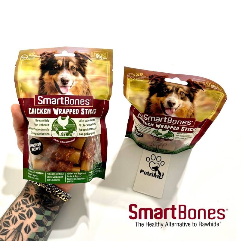 تشویقی دنتال سگ اسمارت بونز | 9 عدد (رول مرغ و سبزیجات) | SmartBones® Chicken Wrapped