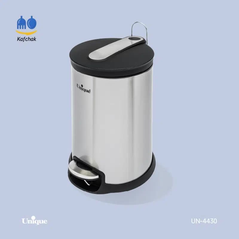سطل زباله یونیک – مدل 4430 – استیل (16 لیتر) — تصویر ۲