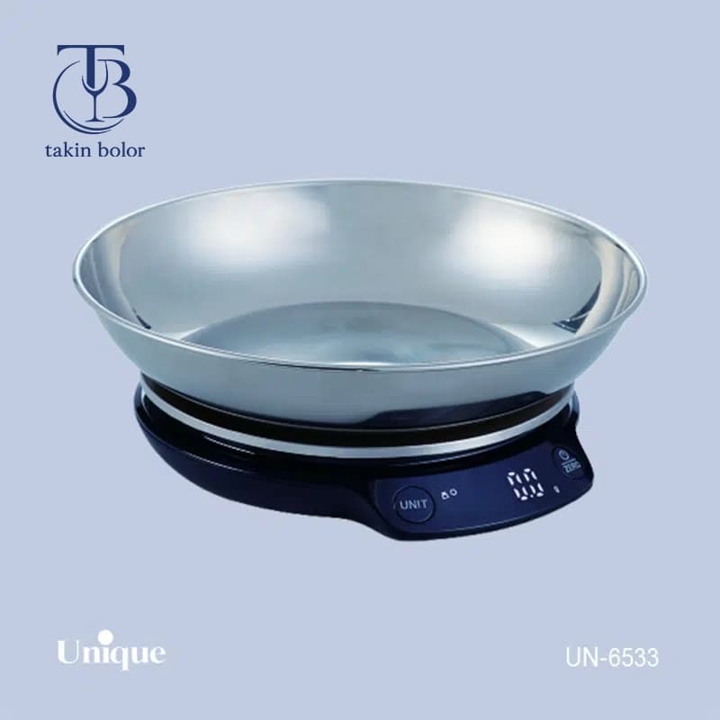 ترازوی آشپزخانه یونیک – مدل 6533 – استیل