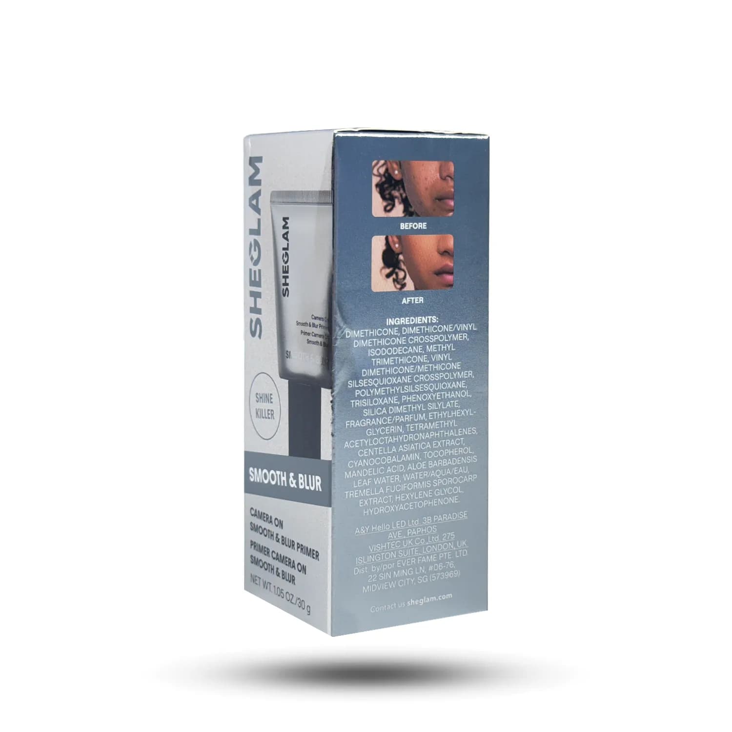 پرایمر مات کننده شیگلم مدل Smooth & Blur وزن 30 گرم — تصویر ۳