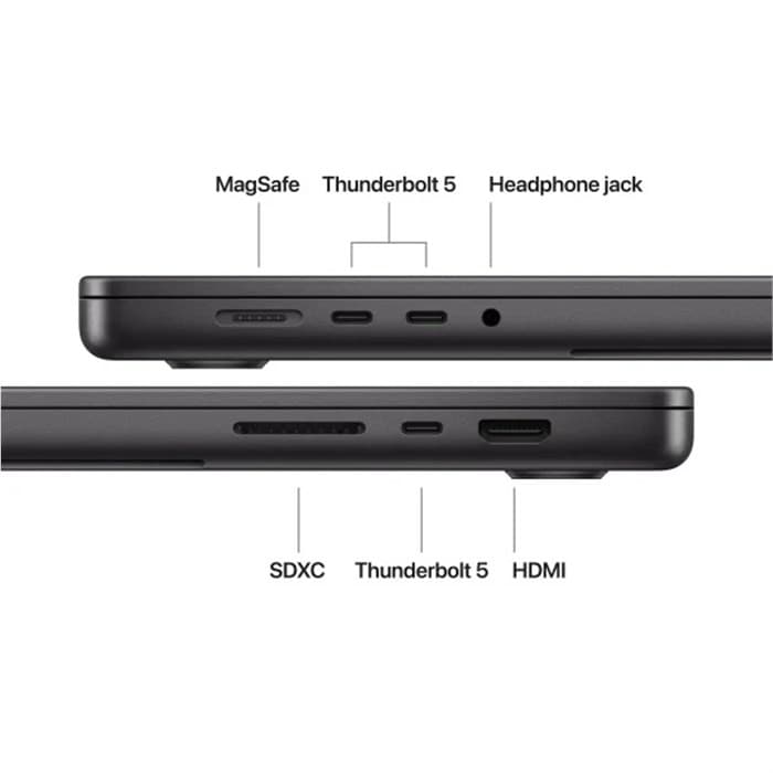 لپ تاپ اپل 16 اینچی مدل مک بوک پرو MGEC4 2026 پردازنده M5 رم 48GB حافظه 1TB SSD — تصویر ۲