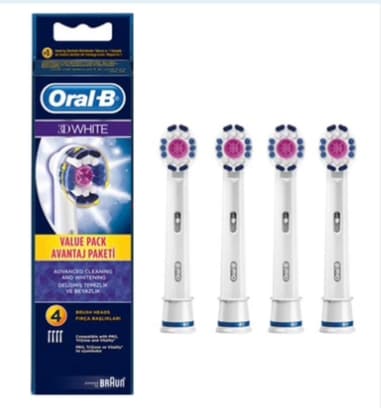 سرى يدک مسواک برقى اورال بى 4 عددی سفید کننده Oral-b 3D white