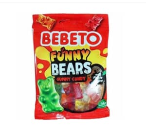 پاستیل ببتو طرح خرسی ۸۰ گرمی bebeto funny bear
