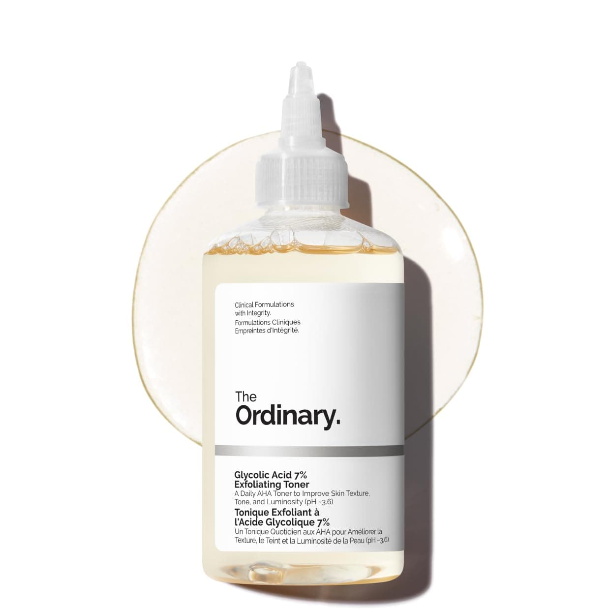 تونر اوردینری گلیکولیک اسید لایه بردار و روشن کننده مناسب انواع پوست حجم 240ml