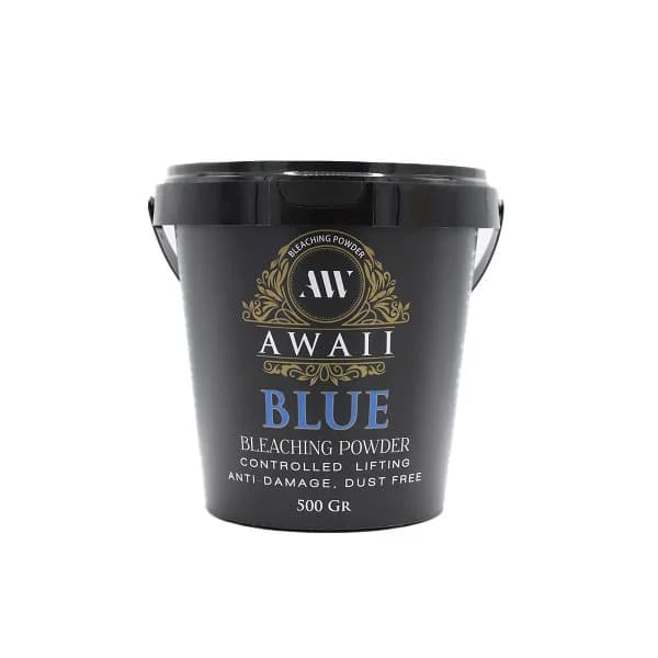 پودر دکلره آبی آوایی مدل بدون غبار Blue وزن 500 گرم