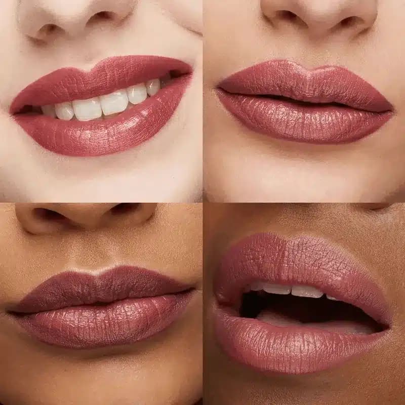 رژلب جامد کرمی کیکو میلانو KIKO MILANO مدل Gossamer Emotion رنگ Pinkish Brown (شماره 105) — تصویر ۳