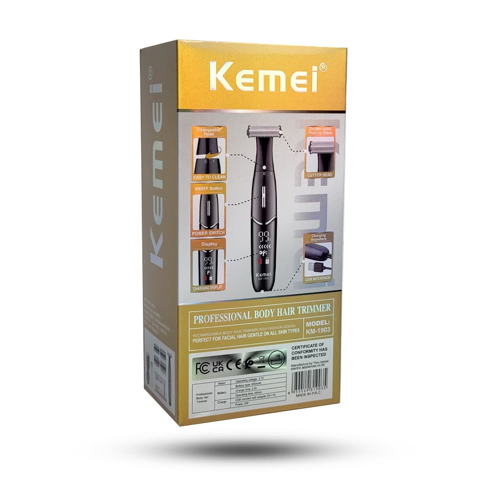 ماشین اصلاح موی بدن کیمی مدل KM-1903 — تصویر ۲