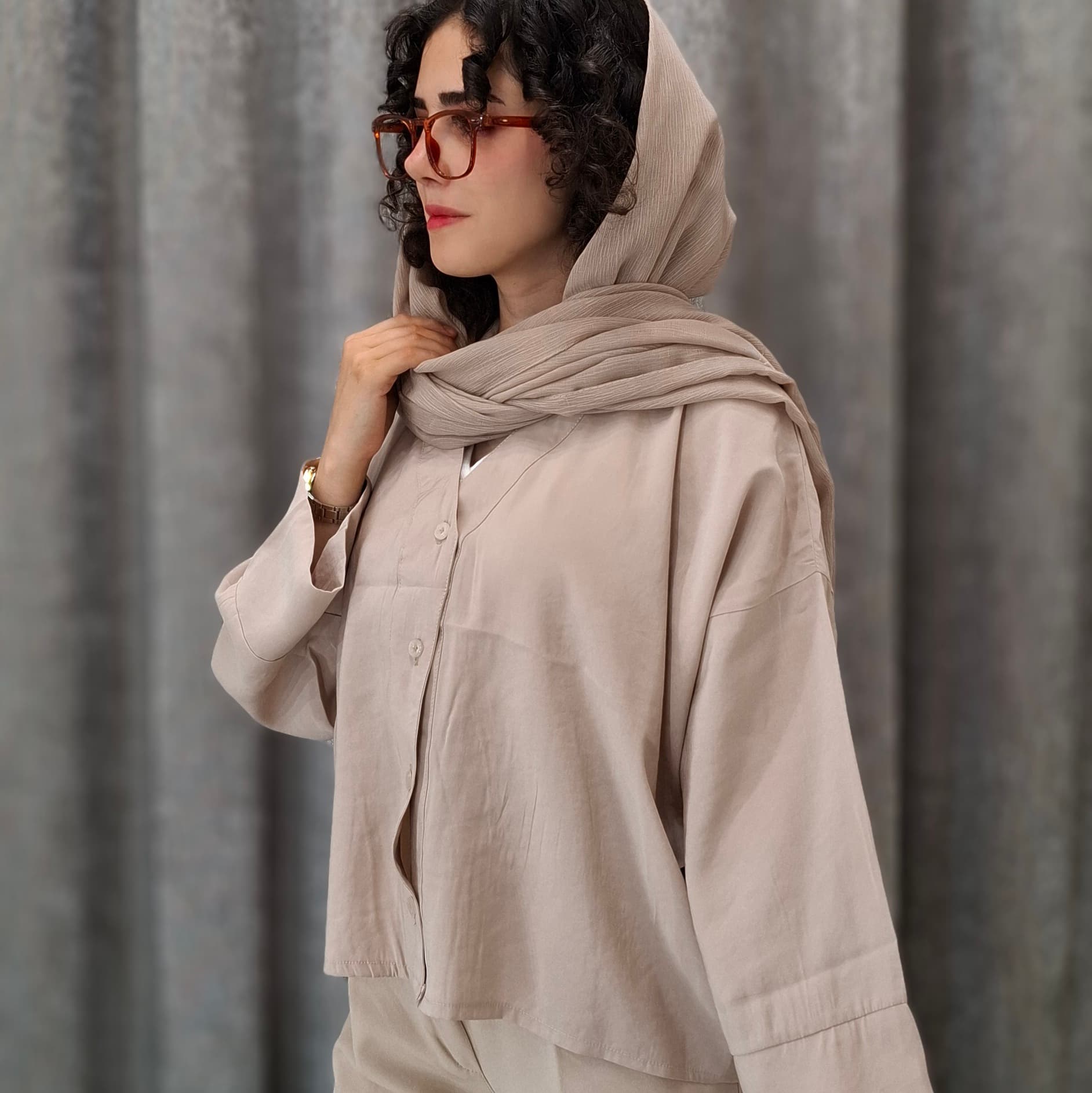 مانتو باکسی مدل پری مودال (زنانه) — تصویر ۴