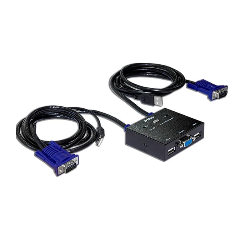 سوییچ 2 پورت USB KVM برند D-LINK مدل KVM-222 — تصویر ۳