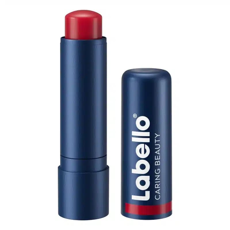 بالم لب رنگی 3 در 1 لبلو Labello مدل SPF30 Caring Beauty رنگ Red — تصویر ۲
