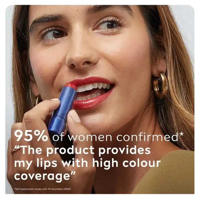 بالم لب رنگی 3 در 1 لبلو Labello مدل SPF30 Caring Beauty رنگ Red — تصویر ۳