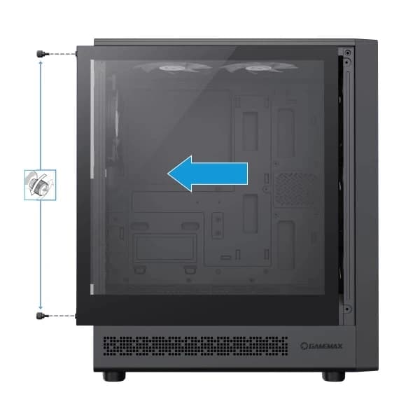 کیس کامپیوتر GAMEMAX مدل Storm 2 BK — تصویر ۵