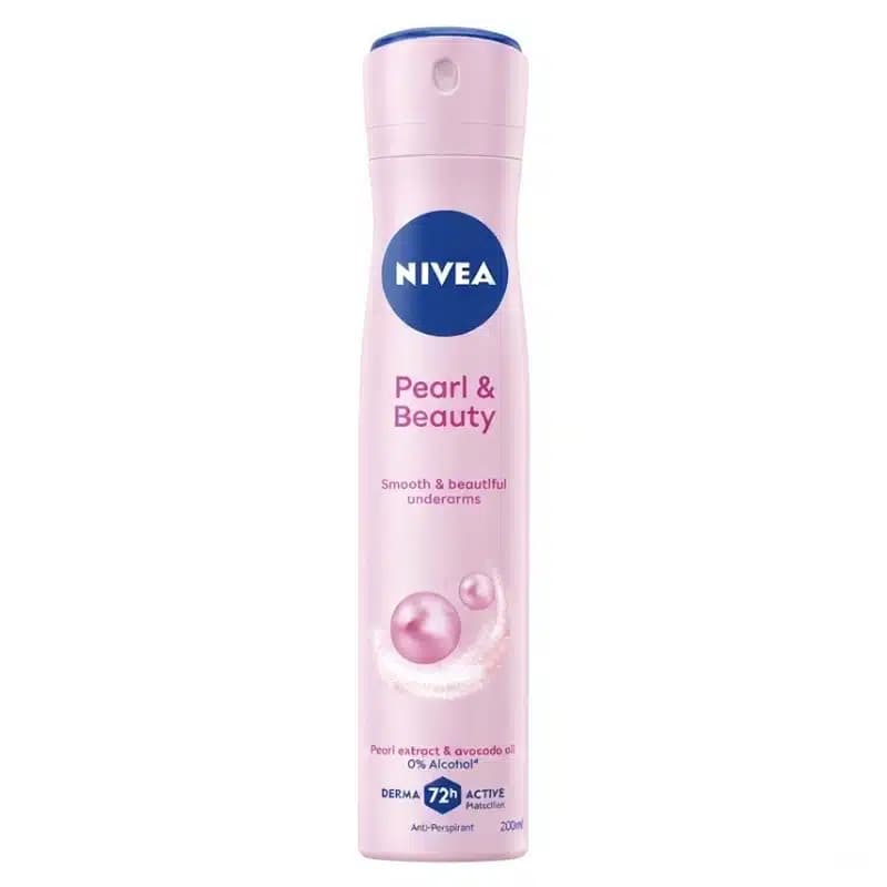 اسپری ضدتعریق 72 ساعته نیوآ Nivea مدل Pearl & Beauty Smooth & Beautiful Underarms(200 میل)