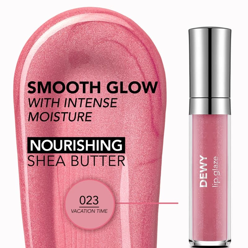 لیپ گلاس براق فلورمار flormar مدل Dewy Lip Glaze کد 023(رنگ Vacation Time) — تصویر ۲