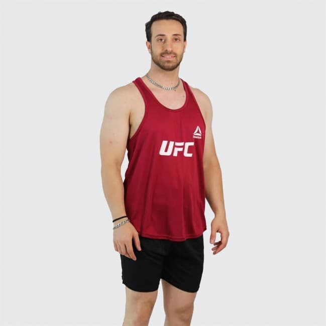 تاپ مردانه قهرمانی سوزنی UFC REEBOK تکی — تصویر ۹