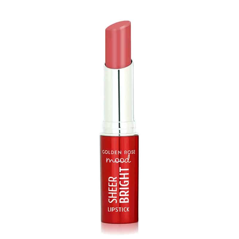 رژلب جامد براق گلدن رز مدل Sheer Bright کد 106