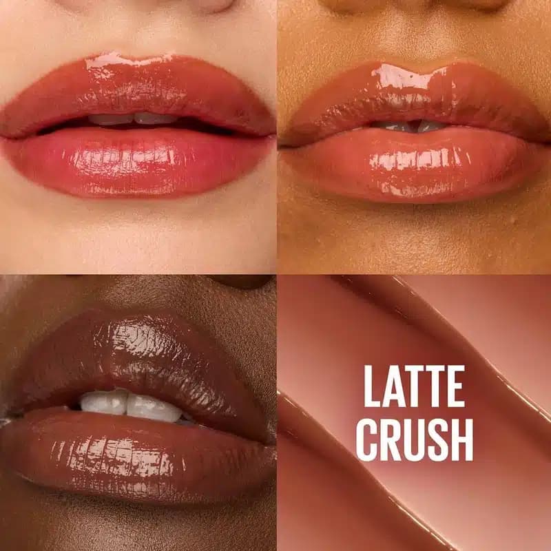 بالم لب رنگی آبرسان میبلین Maybelline مدل Lifter Glaze Lip Balm کد 09 رنگ Latte Crush — تصویر ۳
