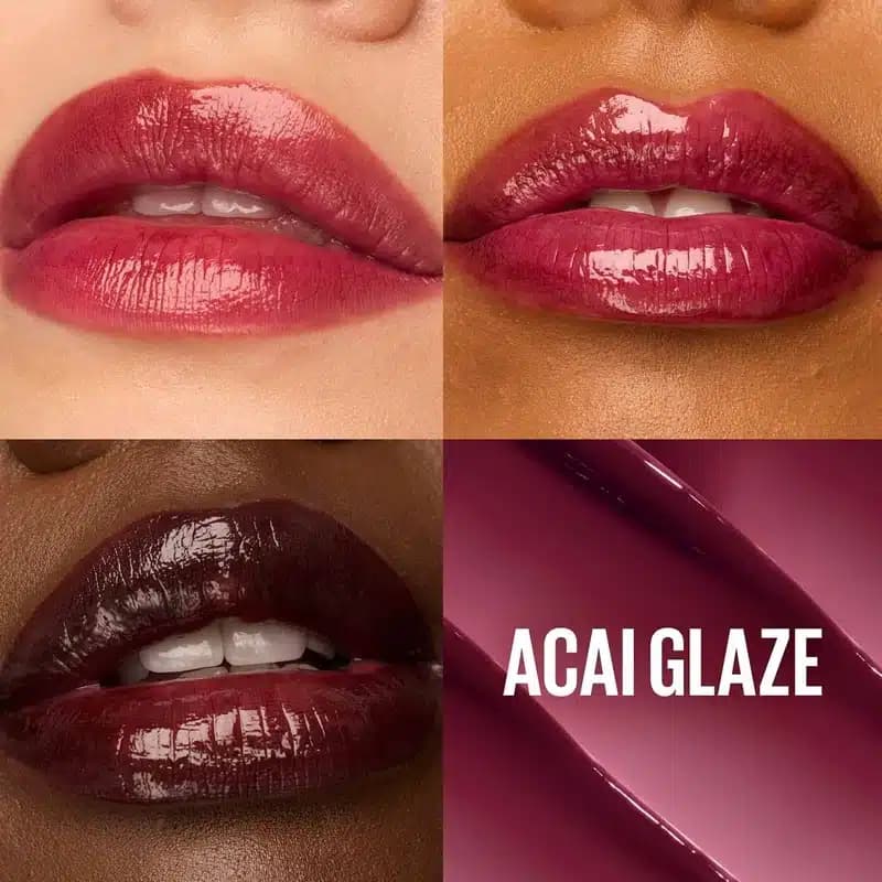 بالم لب رنگی آبرسان میبلین Maybelline مدل Lifter Glaze Lip Balm کد 08 رنگ Acai Glaze — تصویر ۴