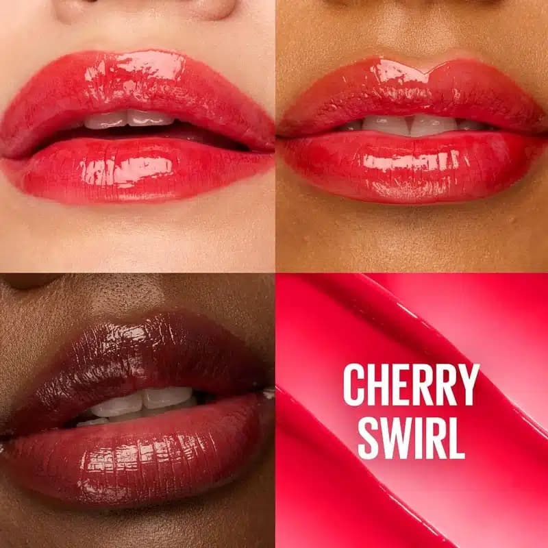 بالم لب رنگی آبرسان میبلین Maybelline مدل Lifter Glaze Lip Balm کد 04 رنگ Cherry Swirl — تصویر ۳