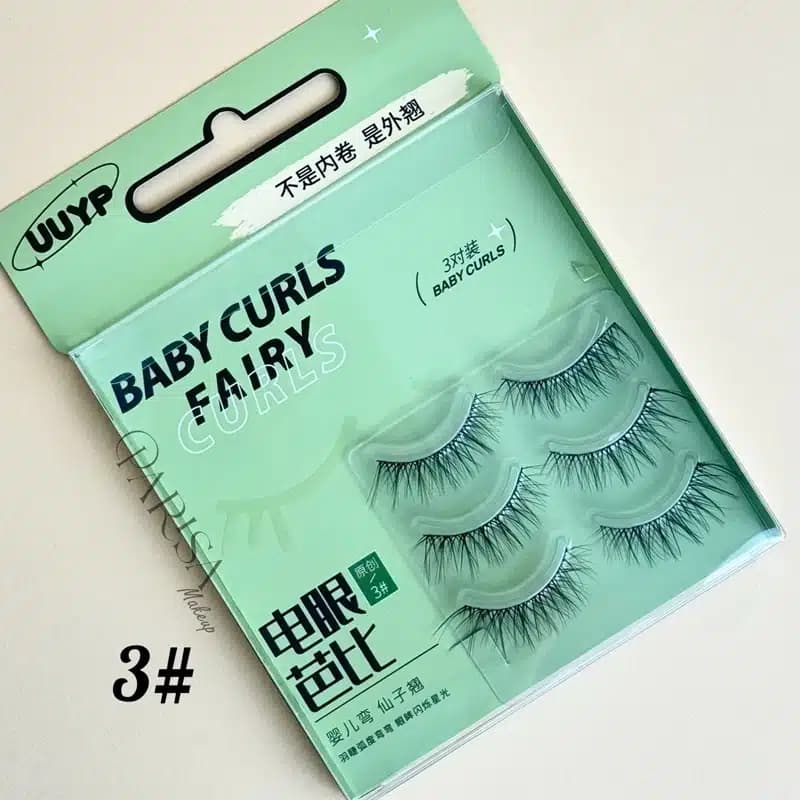 پک 3 جفتی مژه مصنوعی UUYP مدل Baby Curls — تصویر ۳