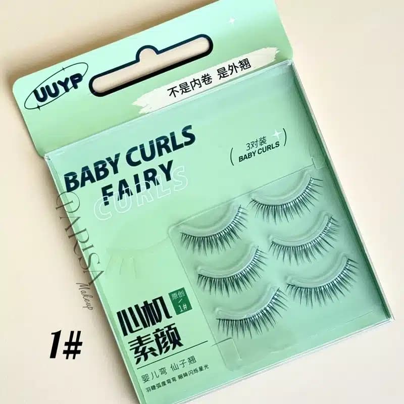 پک 3 جفتی مژه مصنوعی UUYP مدل Baby Curls — تصویر ۲