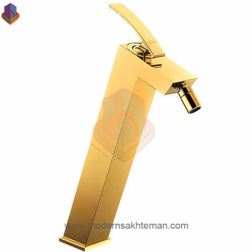 شیر روشویی پایه بلند موست مدل Victoria طلایی