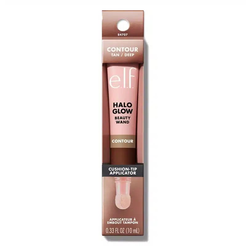 کانتور مایع سراسفنجی الف elf مدل Halo Glow Contour Beauty Wand رنگ Tan Deep