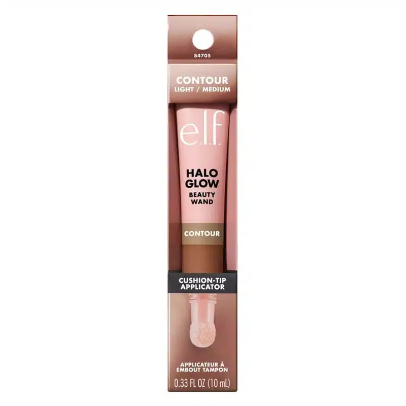 کانتور مایع سراسفنجی الف elf مدل Halo Glow Contour Beauty Wand رنگ Light Medium