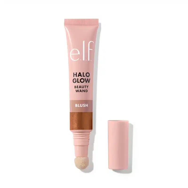 رژگونه مایع شاین سراسفنجی الف elf مدل Halo Glow Blush Beauty Wand رنگ Magic Hour — تصویر ۲