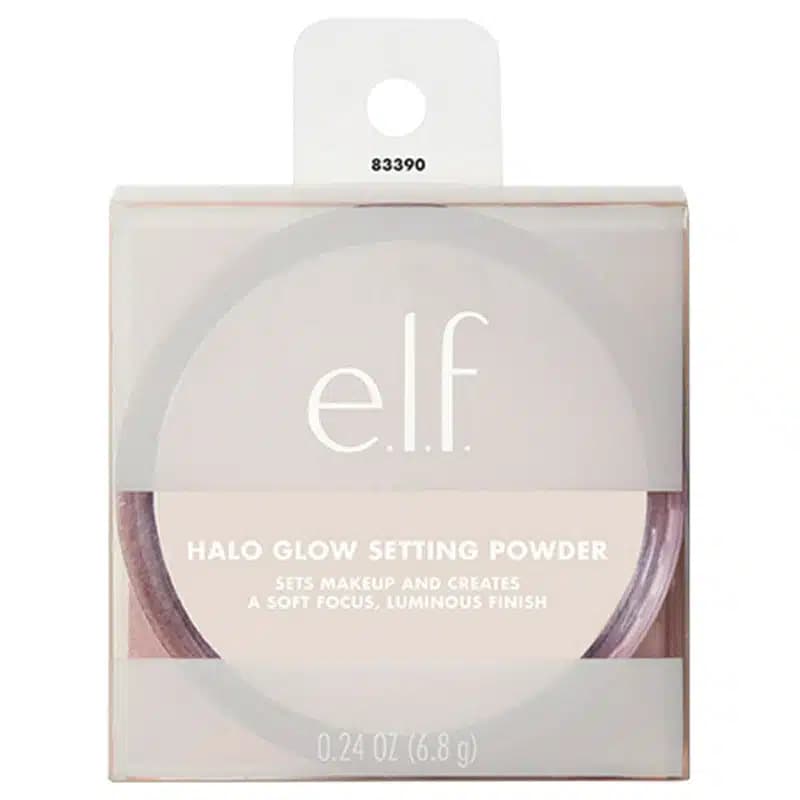 پودر فیکس رنگی الف elf مدل Halo Glow Soft Focus Setting Powder رنگ Medium — تصویر ۴