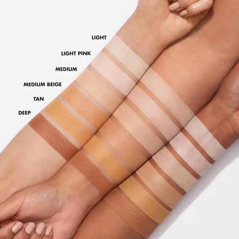 پودر فیکس رنگی الف elf مدل Halo Glow Soft Focus Setting Powder رنگ Medium — تصویر ۳