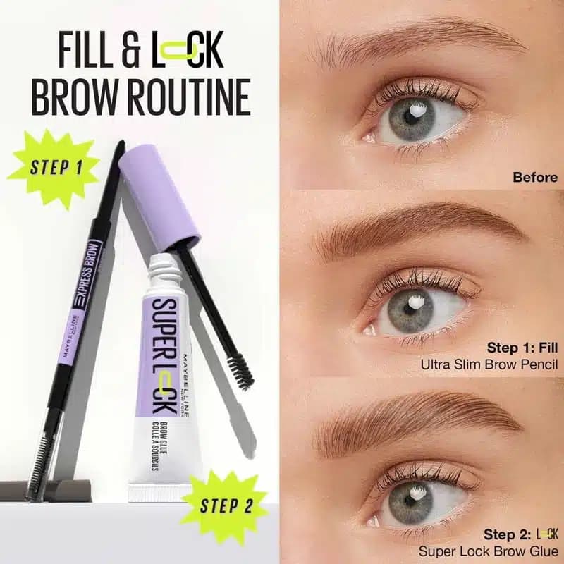 چسب ابرو بی‌ رنگ میبلین Maybelline مدل Super Lock — تصویر ۳