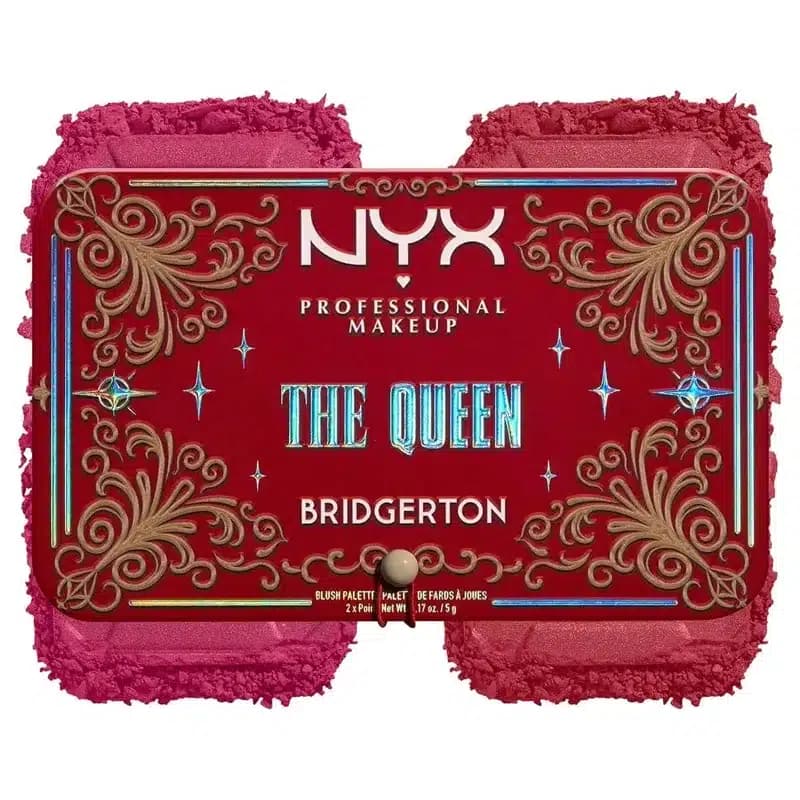 پالت رژگونه دو رنگ نیکس NYX کالکشن Bridgerton رنگ The Queen — تصویر ۴