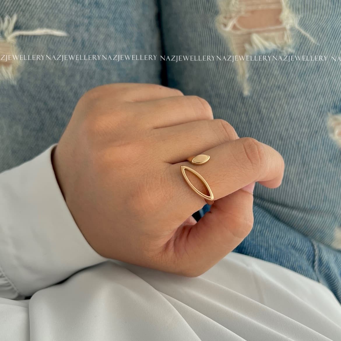انگشتر برگ ژوپینگ — تصویر ۲