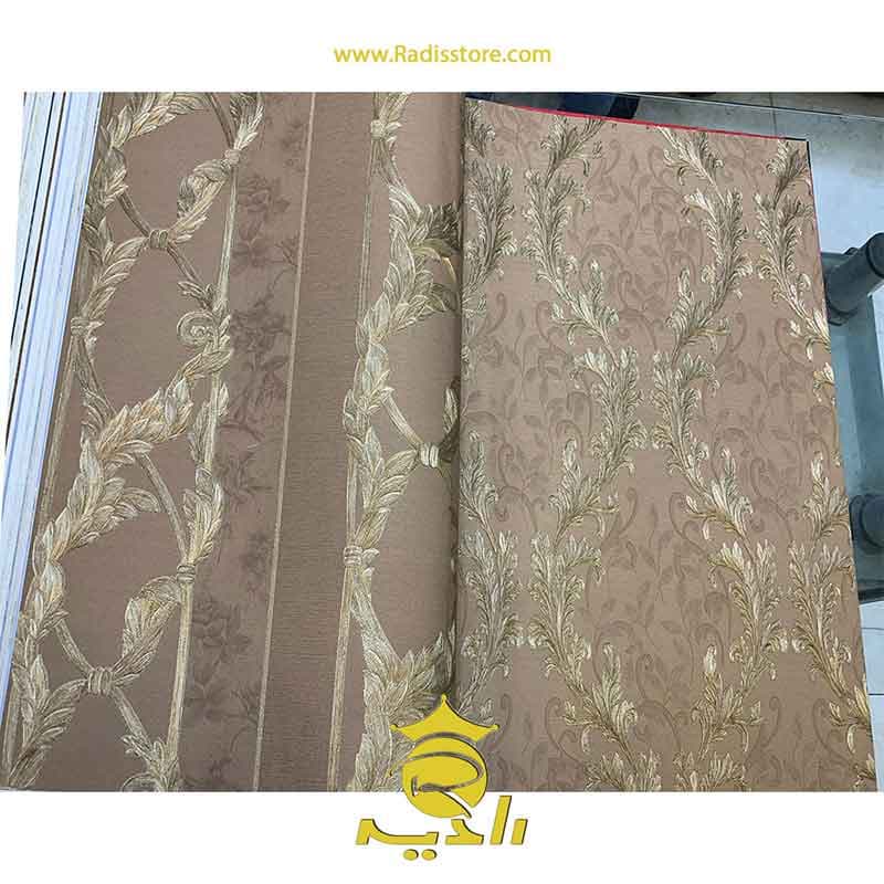 کاغذ دیواری پذیرایی طرح پیچک کد 50073 و 50071 — تصویر ۳