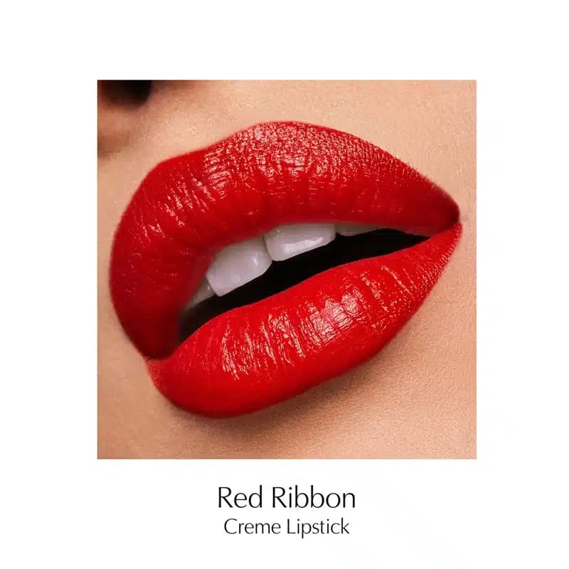 رژلب جامد لیمیتد ادیشن استی لادر Estee Lauder رنگ Red Ribbon (جدا شده از پک 2025 Blockbuster Luxury Beauty Collection سفارش مستقیم از آمریکا) — تصویر ۲