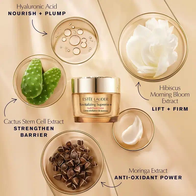 کرم مرطوب‌ کننده و ضدچروک استی لادر Estee Lauder مدل Revitalizing Supreme+ Youth Power Cream (جدا شده از پک 2025 Blockbuster Luxury Beauty Collection سفارش مستقیم از آمریکا) — تصویر ۳